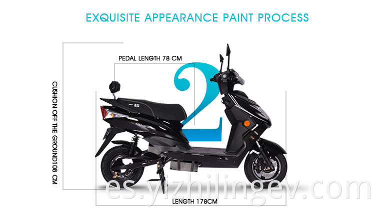 Scooter con ciclomotor eléctrico con pedales de alta calidad Fashion Scooter de dos ruedas 800W CE ELECTRONIT PROWAR 200KG 1001-2000W 12#